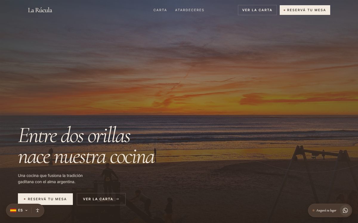 Sitio de La Rúcula Gastrobar